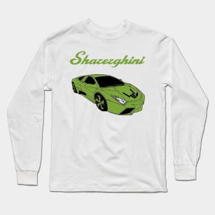 sharerghini, sharerghini merch,sharerghini Green rainbow Long Sleeve T-Shirt